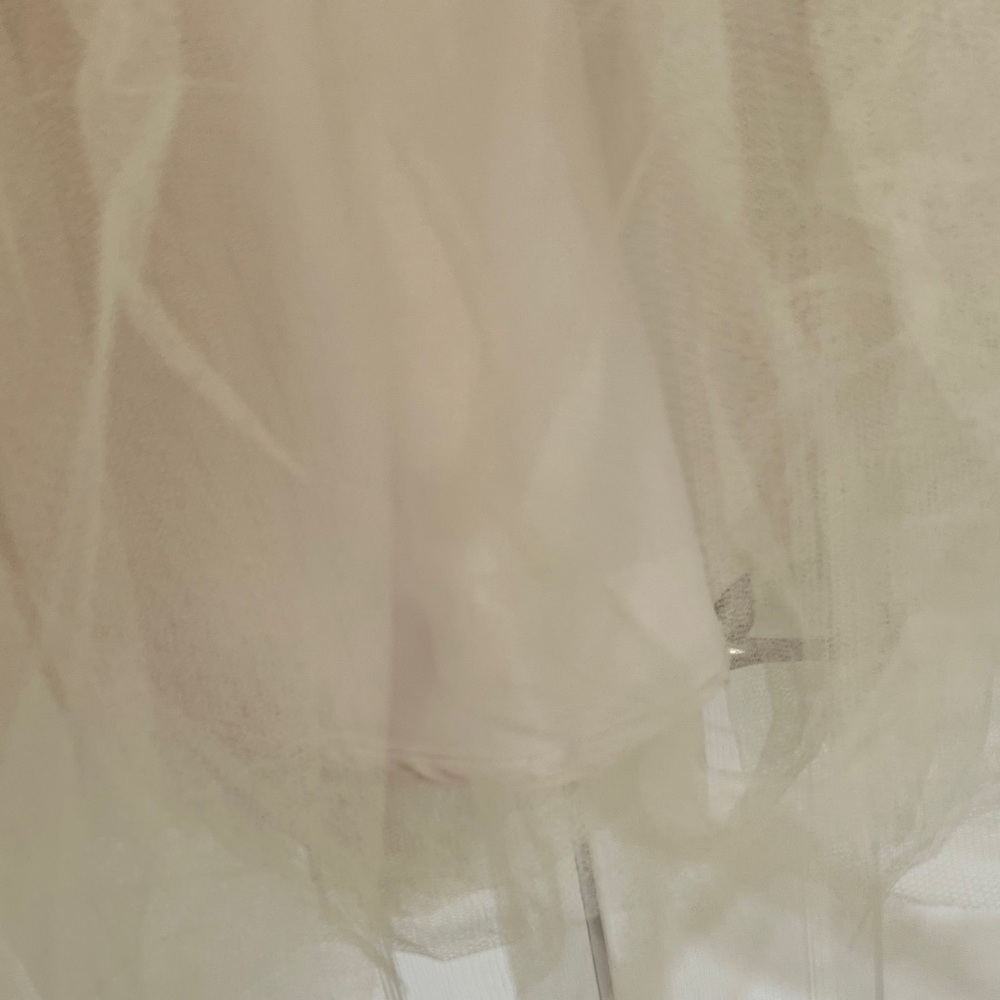 Vintage Elegant Cream A-Line layered Tulle petticoat Full Skirt waist 26" - Picture 12 of 17